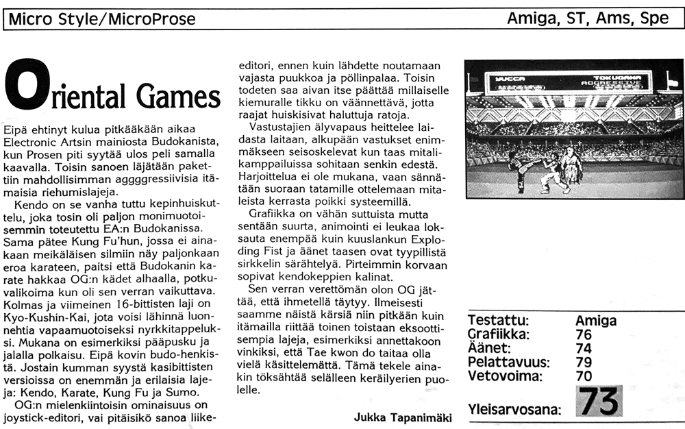 Oriental Games